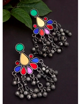 anshubi multicolor stone earring