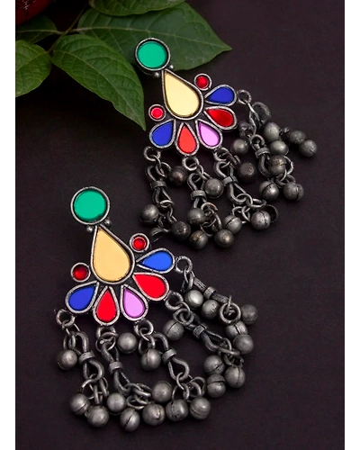 anshubi multicolor stone earring-12669565