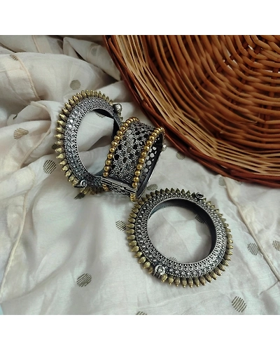 DEVIKA Two tone 3 pc Bangle Combo-1