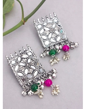 Square Mirror Stud