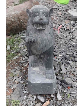 Temple front Lion