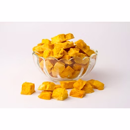 freeze-dried mango cubes | 100% natural real mango | no sugar added | no preservatives | light, crunchy & nutrient-rich | healthy snack & topping