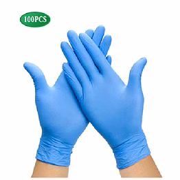 nitrile examination gloves (s, m, l) (box packing-100 nos)