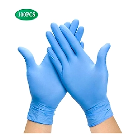 Nitrile Examination Gloves (S, M, L) (Box Packing-100 Nos)