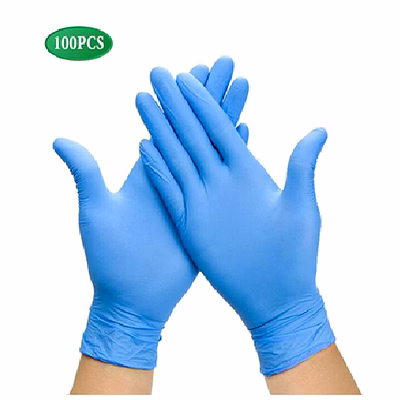 nitrile examination gloves (s, m, l) (box packing-100 nos)