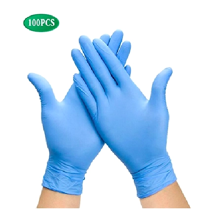 Nitrile Examination Gloves (S, M, L) (Box Packing-100 Nos)-12519072