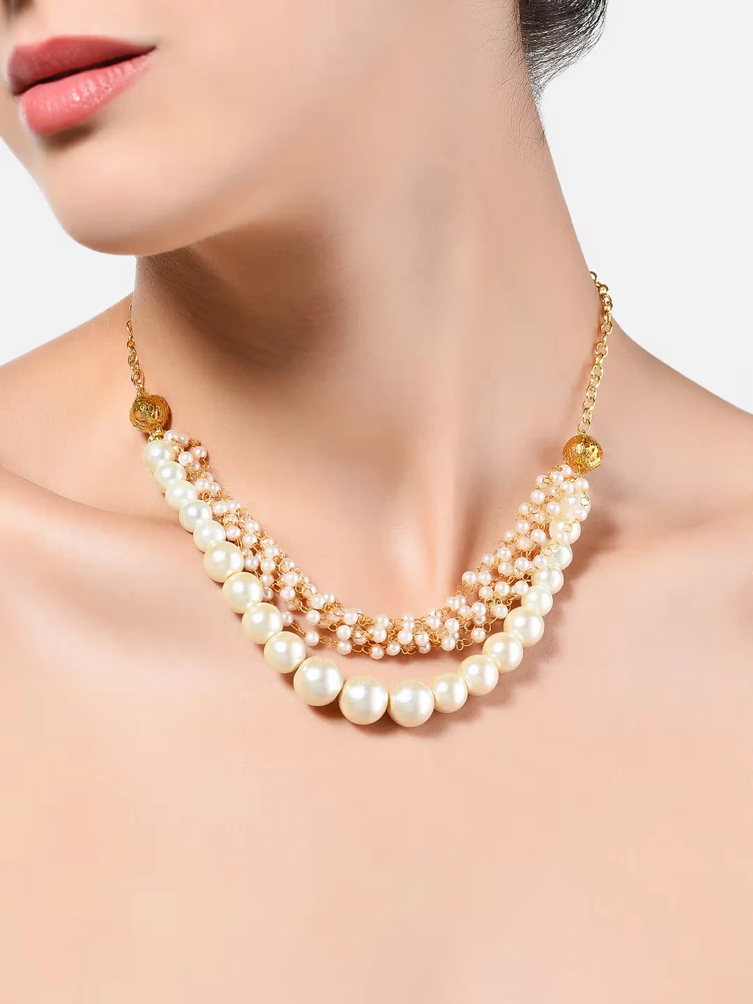 Fancy pearl necklace set-2