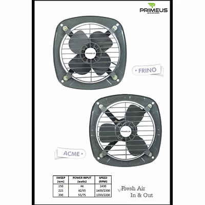 exhaust fans 150 mm / 225 mm / 300 mm
