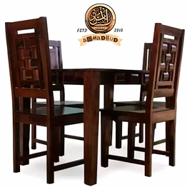 wooden dining table 4 chairs