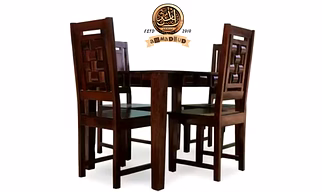 WOODEN DINING TABLE 4 CHAIRS