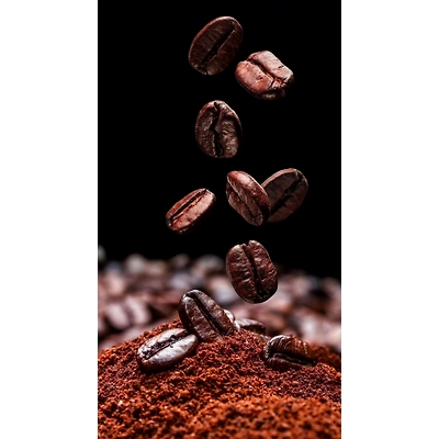 COFFEE BEAN AND COFFEE POWDERED-12534288
