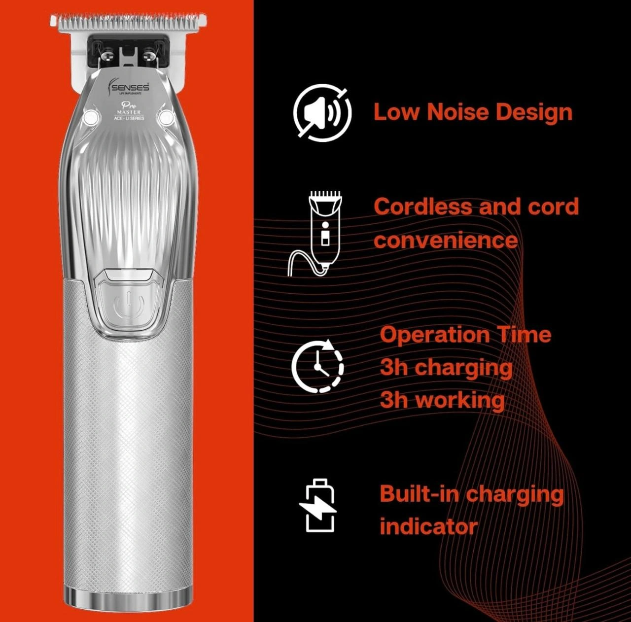 Senses Life Implements: INFINITI Professional Outlining Detailing T Blade Hair Cutting Clipper Machine Trimmer-2