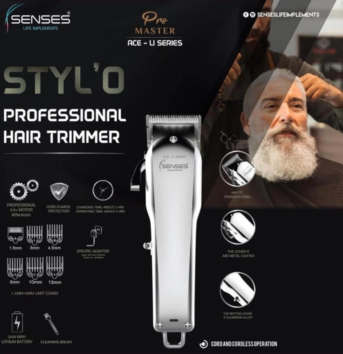 Senses Life Implements: STYL'O Professional Hair Cutting Trimmer-5