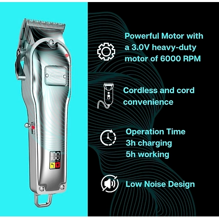 Senses Life Implements: ICON Digital Display Professional Hair Clipper.-8