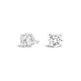 Round Lab-Diamond Stud Earring - 1 TCW