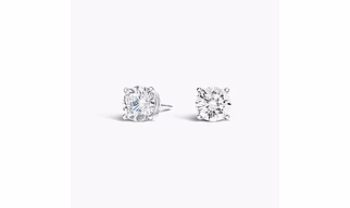 Round Lab-Diamond Stud Earring - 1 TCW