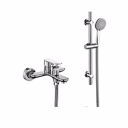 aqwal single lever wall mixer with shower rod