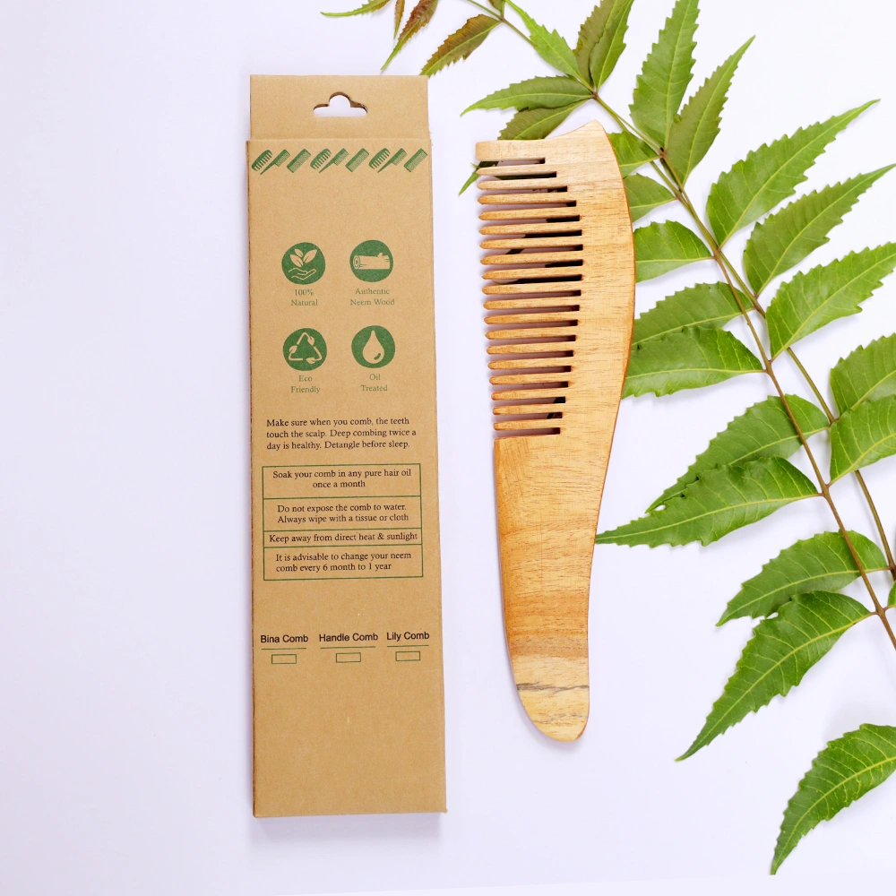 EASY BUY | Jaivik | Sankha | Neem Comb | Wooden Comb-2