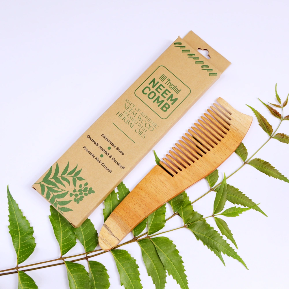 EASY BUY | Jaivik | Sankha | Neem Comb | Wooden Comb-3