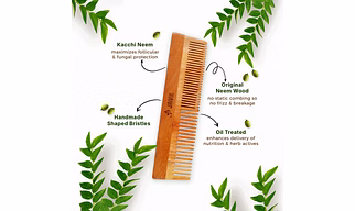 EASY BUY | Jaivik | Dual Tooth | Neem Comb | Wooden Comb