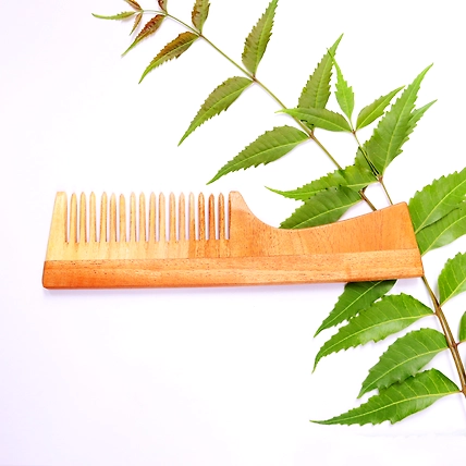 EASY BUY | Jaivik | Fine Tooth | Neem Comb | Wooden Comb-4