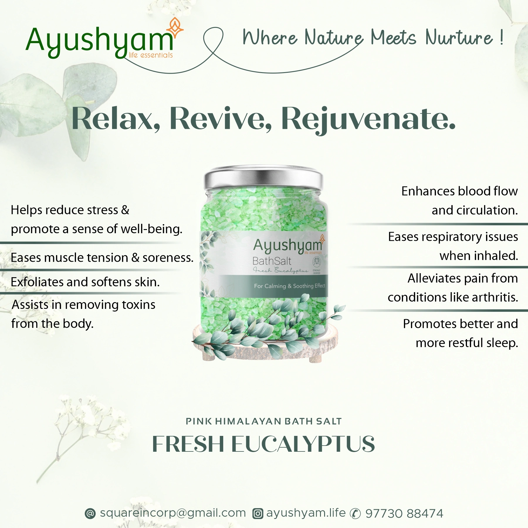 Bath salt : Fresh Eucalyptus-4