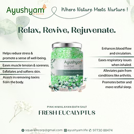 bath salt : fresh eucalyptus