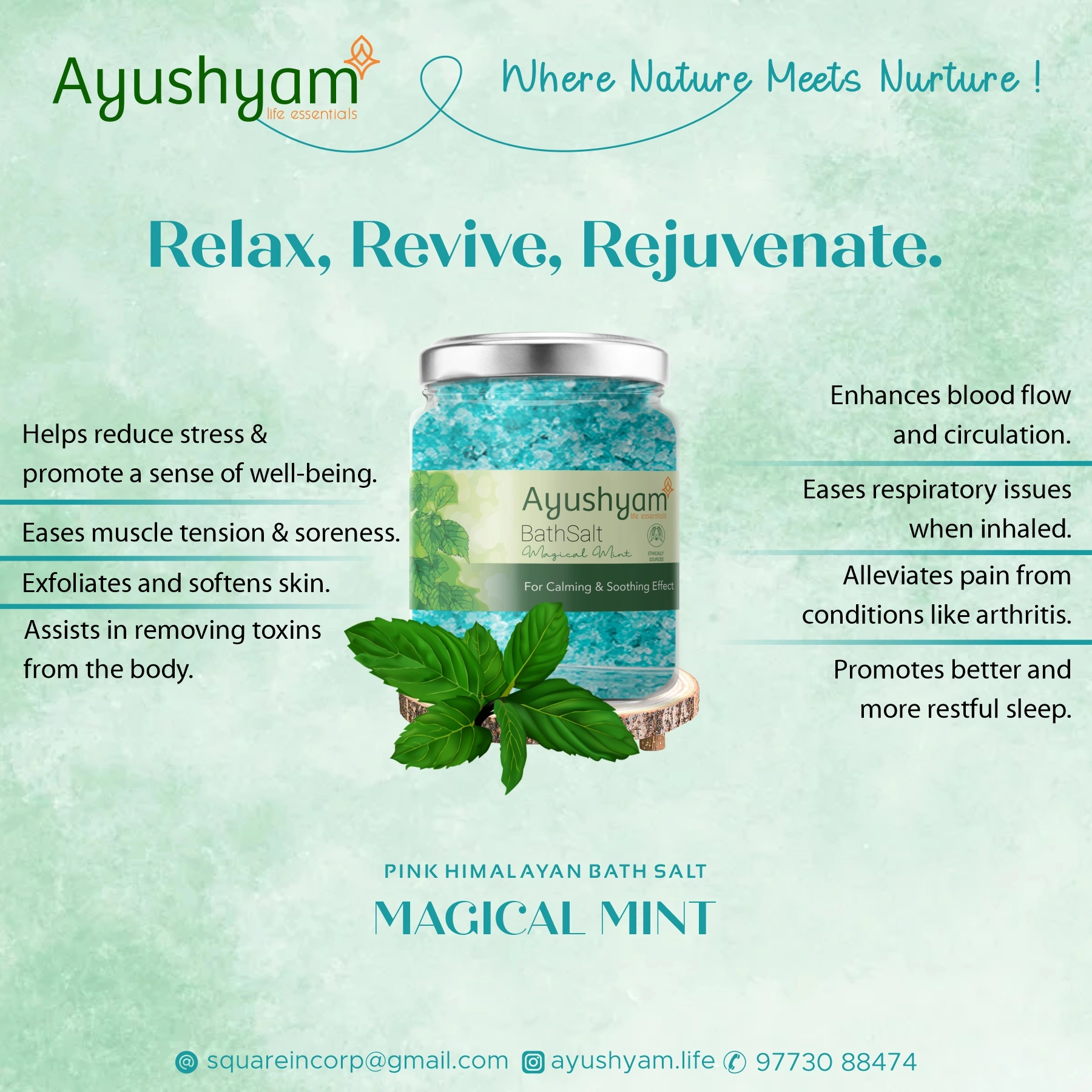 Bath Salt : Magical Mint-2