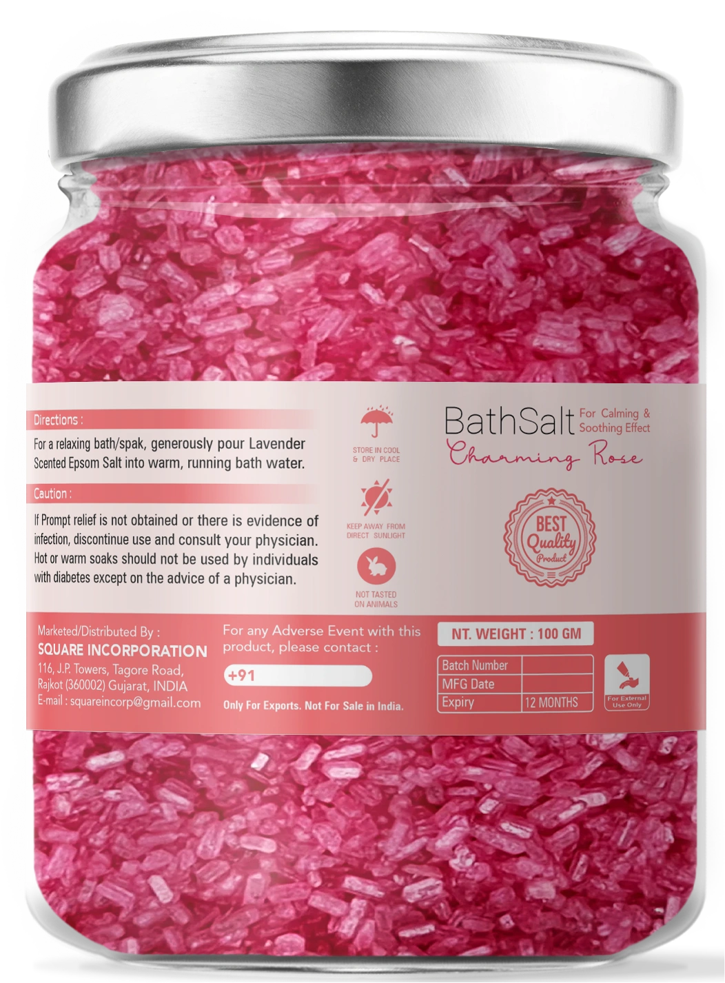 Bath salt : Charming Rose-1