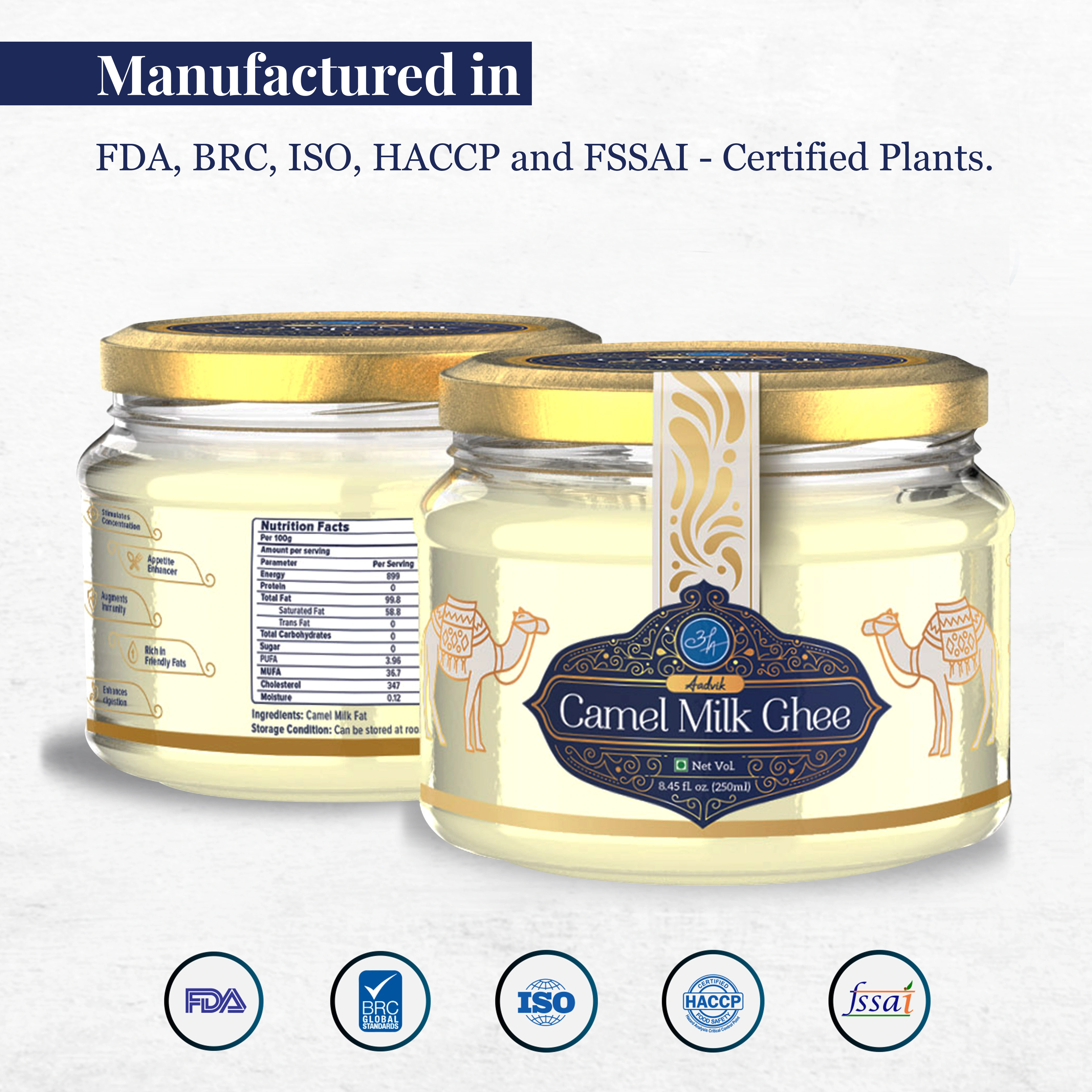 Aadvik Camel Milk Ghee | Pure &amp; Natural | 250ml-3