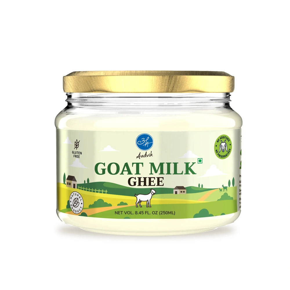 Aadvik A2 Goat Milk Ghee with | 100% Pure &amp; Natural | 250ml-8908008535123