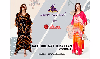 NATURAL SATIN KAFTAN
