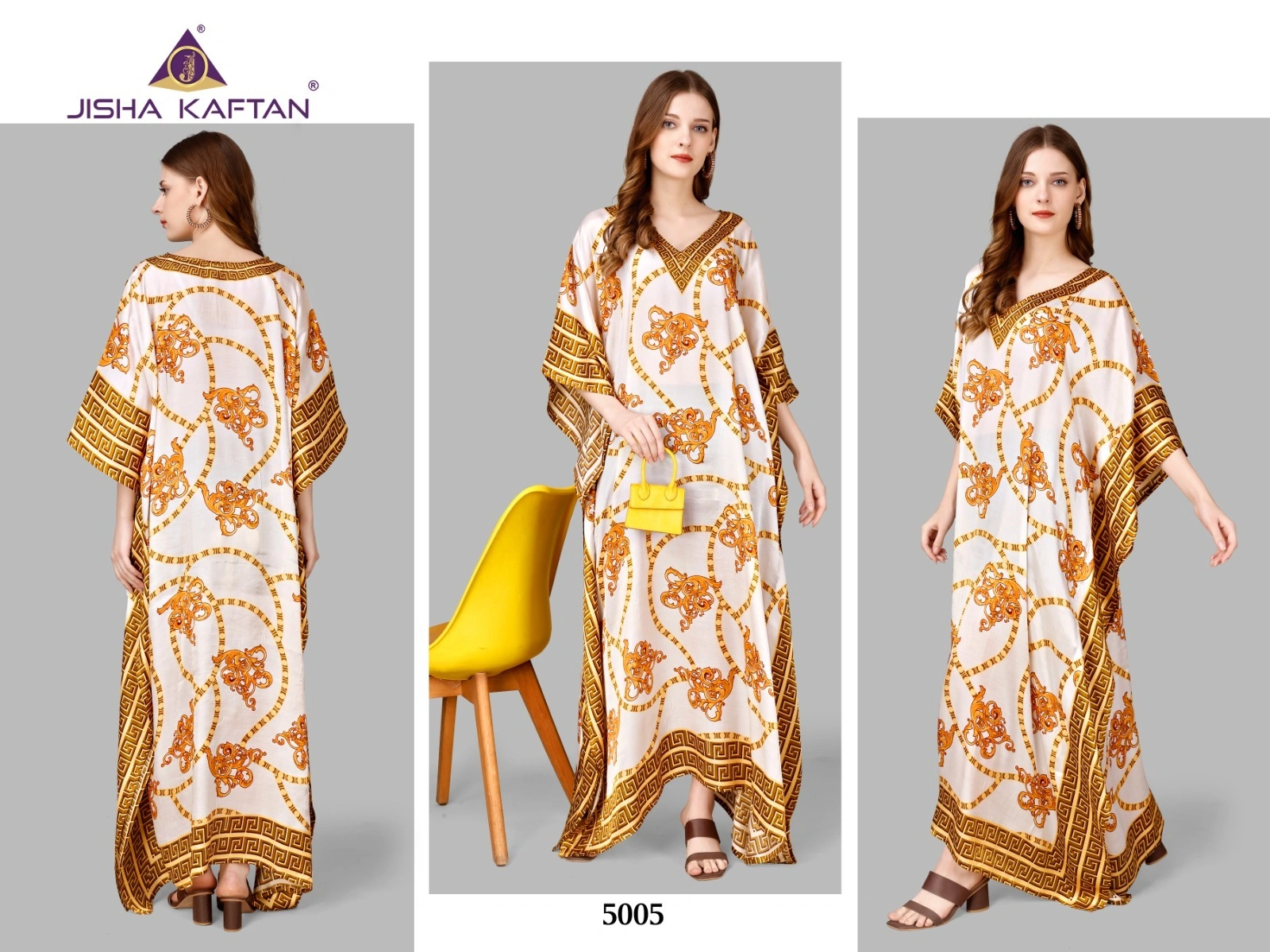 NATURAL SATIN KAFTAN-4