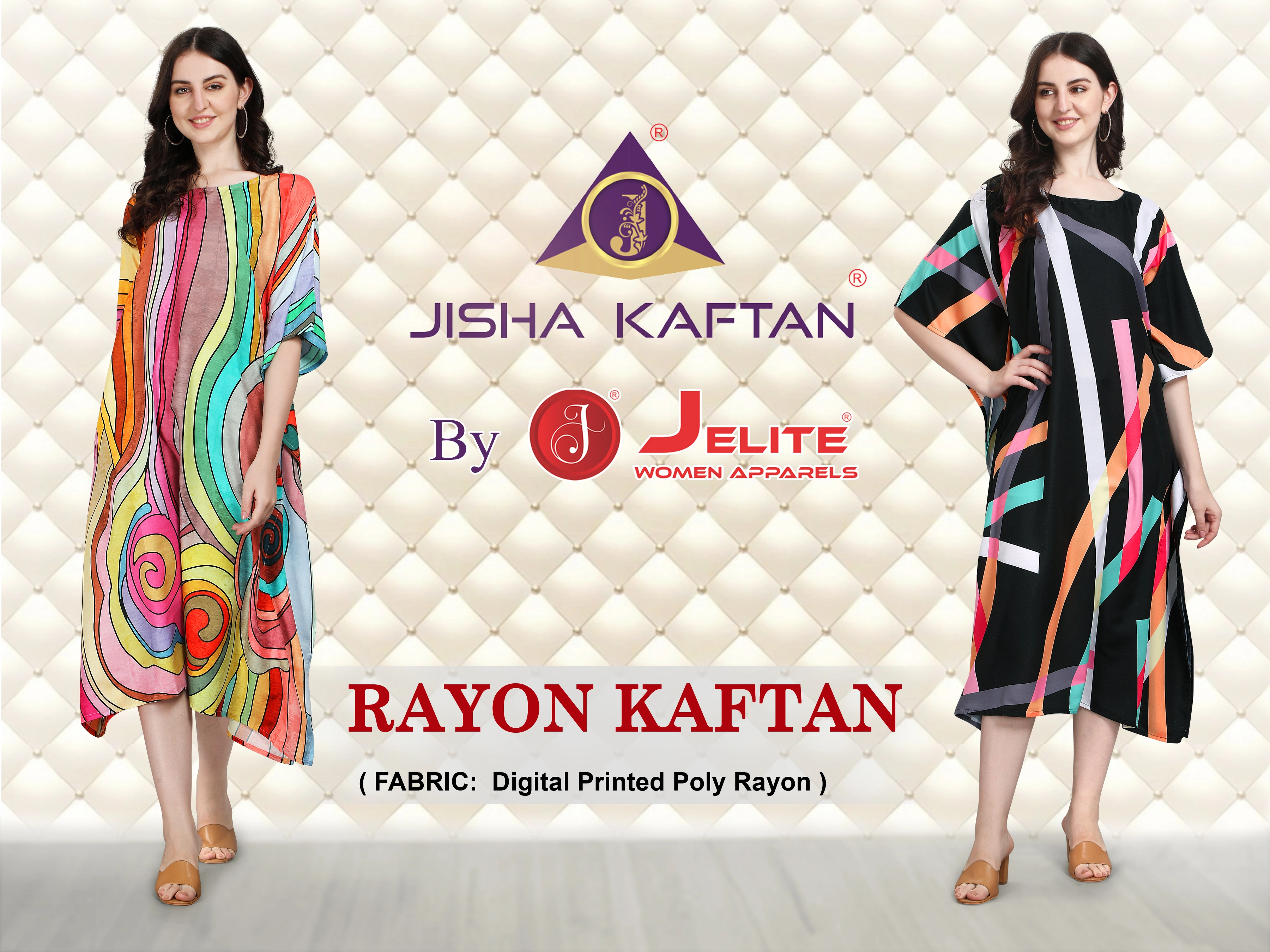 DIGITAL PRINTED RAYON KAFTAN-12533234