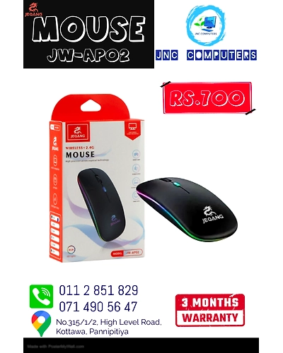 JEQANG JWAP02 WIRELESS + 2.4G MOUSE-M-JWAP02