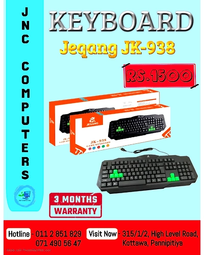 JEQANG JK938 KEYBOARD-KJK938