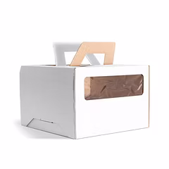 Cake Box With Window Or Handle