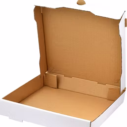 White Duplex Paper Plain Pizza Box
