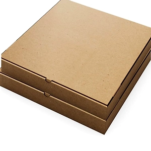 Brown Kraft & White Duplex Paper Premium Pizza Box