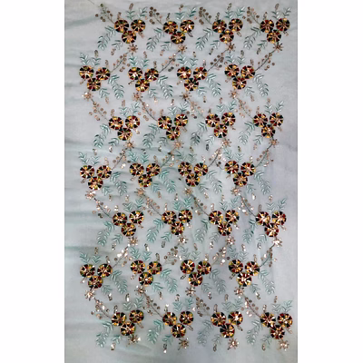 embroidered polyester fabric