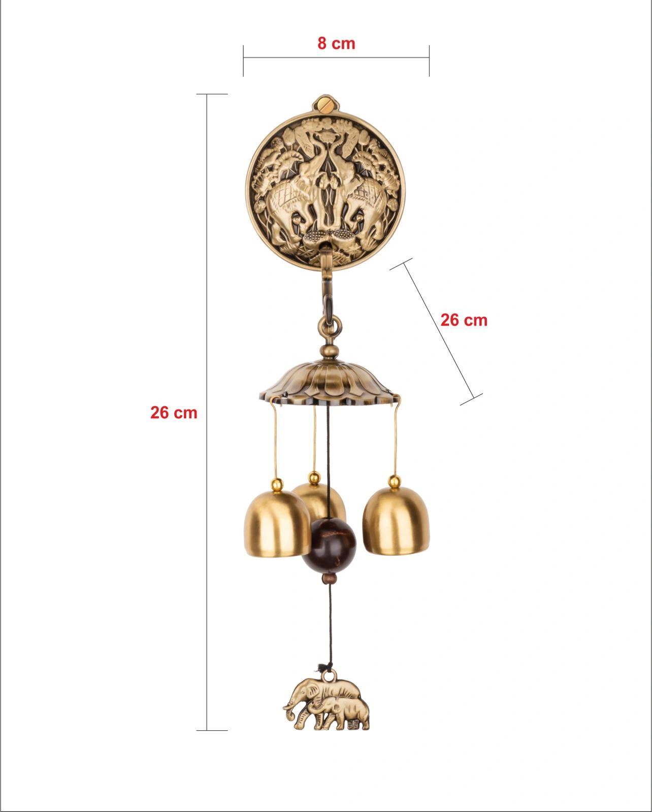 Metal Feng Shui Vastu Windchime for Positive Vibrations Energy Flow at Home, Office, Garden (Balcony, Bedroom, Window, Indoor &amp; Outdoor Decoration, Peaceful Sound)-2