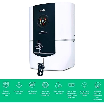 Purella Bob RO + UV + UF + Alkaline + Tds Control Water Purifier With 10 Litre Storage-2