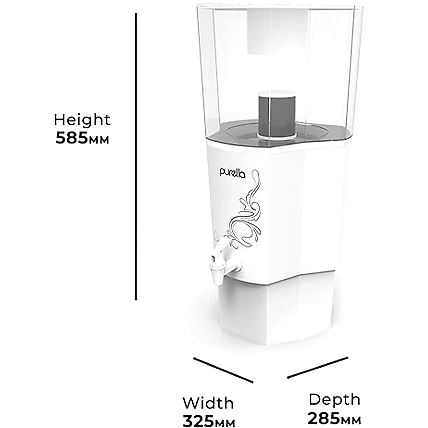 Purella Gravity Water Purifier | UF Based Technology, With 3 Stage Filtration Process Non-Electric-2