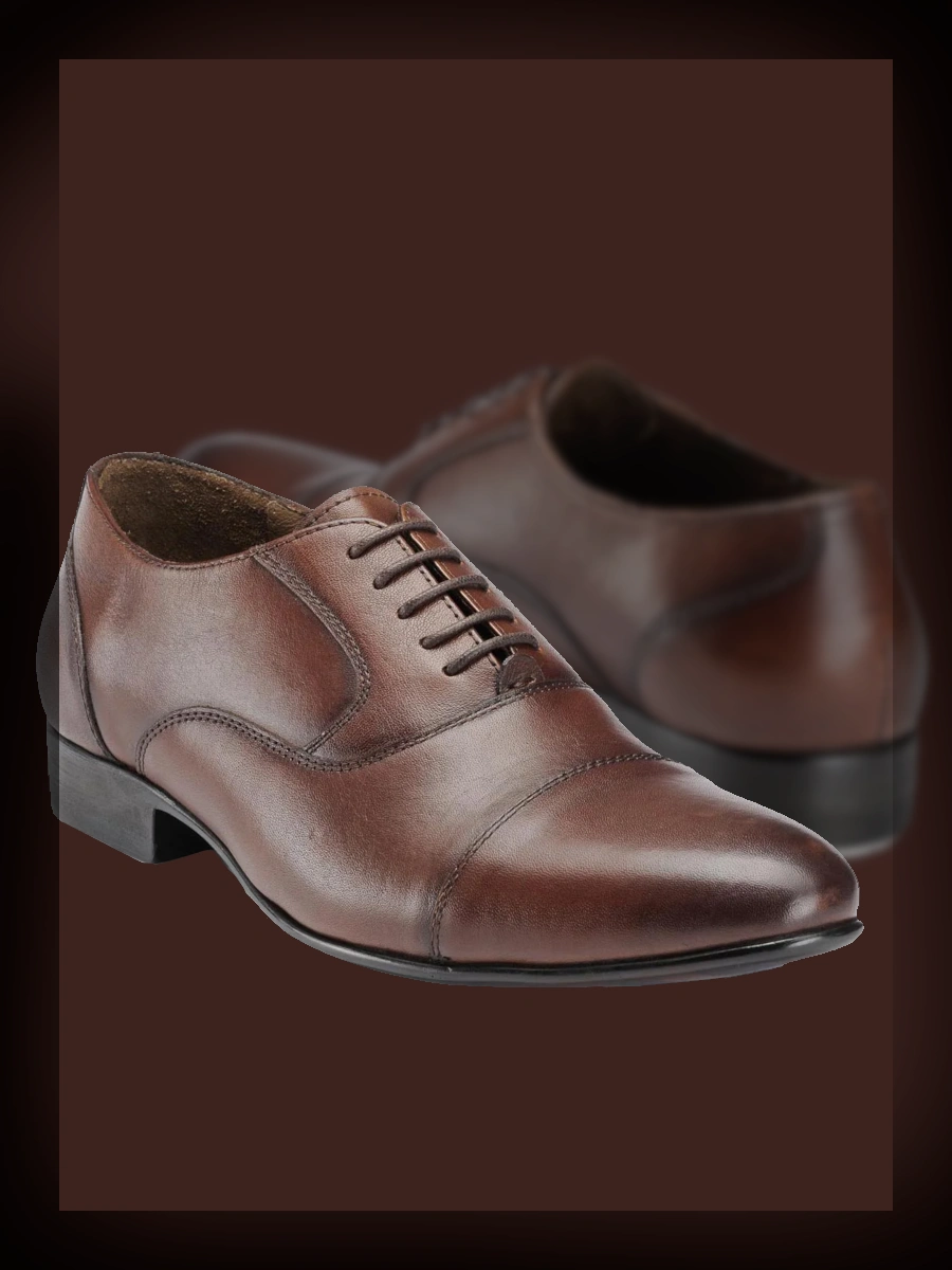 Formal Leather Oxford Shoes - Tailored Elegance and Customization in Bulk-1