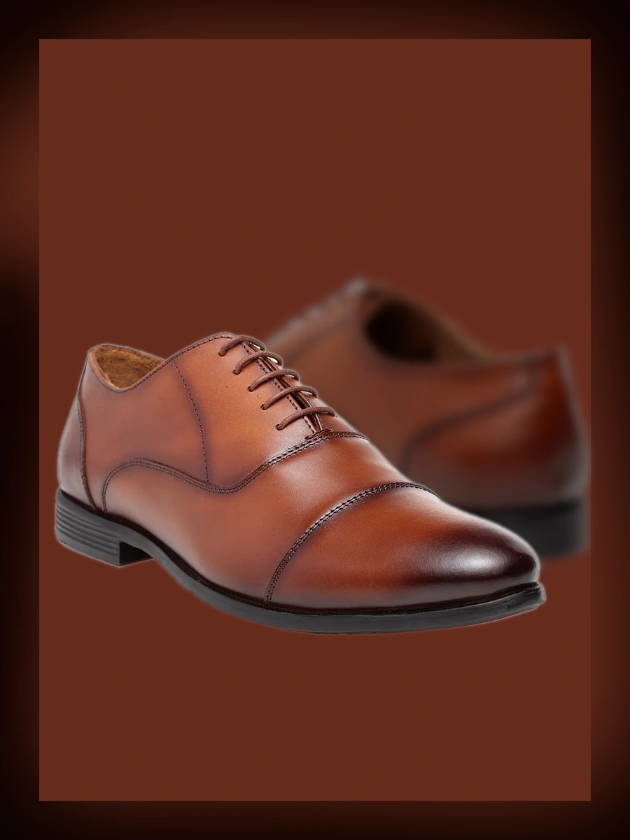 Formal Leather Oxford Shoes - Tailored Elegance and Customization in Bulk-2