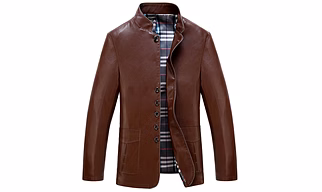 BROWN LEATHER COAT