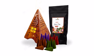 Wooden Incense Holder Gift Set
