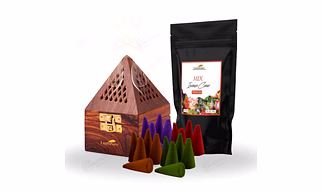 Wooden Incense Holder Gift Set