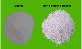 White Potash Feldspar Quartz Powder