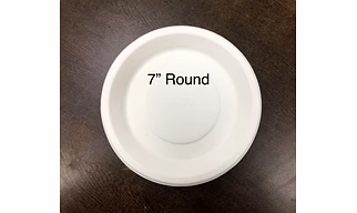 Baggasse Plates  - 7" Round Plate
